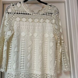 Ellison White Lace Blouse